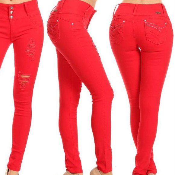 InfraRed Ripped Skinny Jean - Picture 2 of 3